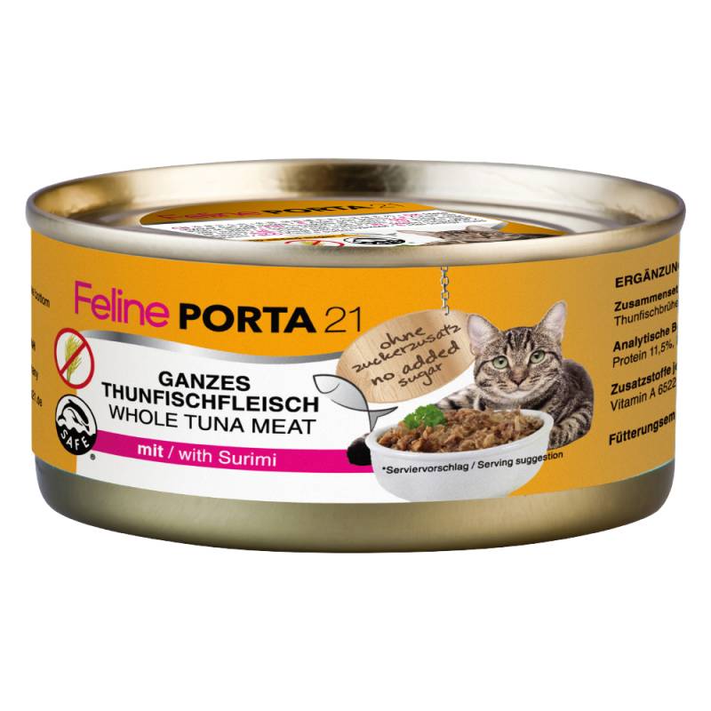 Feline Porta 21 6 x 156 g - Thunfisch mit Surimi (getreidefrei) von Porta 21