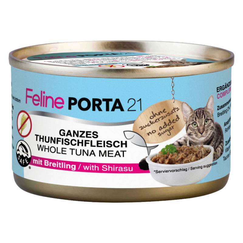 Feline Porta 21 6 x 90 g - Thunfisch mit Breitling (getreidefrei) von Porta 21