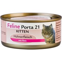 Feline Porta 21 Kitten Hühnerfleisch mit Reis - 6 x 156 g von Porta 21