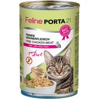 Mix-Sparpaket Feline Porta 21 24 x 400 g - Huhn/Thunfisch-Mix (4 Sorten gemischt) von Porta 21