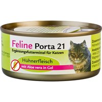 Sparpaket Feline Porta 21 24 x 156 g - Hühnerfleisch mit Aloe (getreidefrei) von Porta 21
