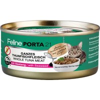 Sparpaket Feline Porta 21 24 x 156 g - Thunfisch mit Seetang (getreidefrei) von Porta 21