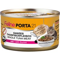 Sparpaket Feline Porta 21 24 x 90 g - Thunfisch mit Surimi (getreidefrei) von Porta 21