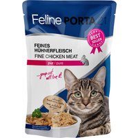 Sparpaket Feline Porta 21 Pouch 24 x 100 g - Hühnerfleisch pur von Porta 21