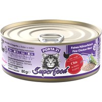 Sparpaket Porta 21 Superfood 24 x 80 g - Huhn mit Chiasamen von Porta 21