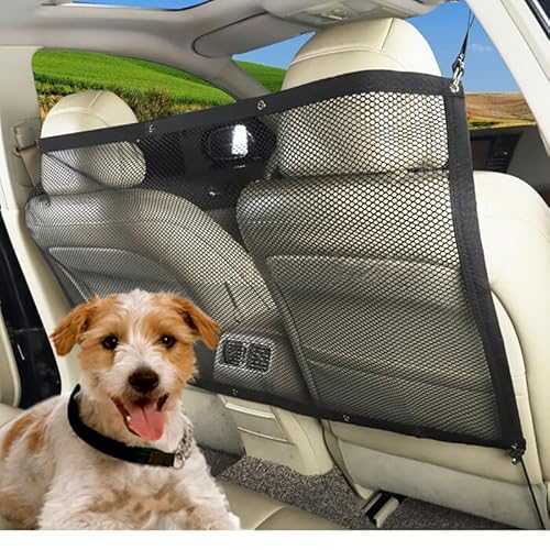 PortoAlegre Hund Auto Net Barriere, Sehen Sie durch Auto Divider Net Haustier Barriere Rücksitz Mesh, Hindernis Isolierung Netz, verstellbares Sicherheitsnetz für die meisten Autos, LKW, SUVs PortoAlegre Hund Auto Net Barriere, Sehen Sie durch Auto Divider Net Haustier Barriere Rücksitz Mesh, Hindernis Isolierung Netz, verstellbares Sicherheitsnetz für die meisten Autos, LKW, SUVs von PortoAlegre