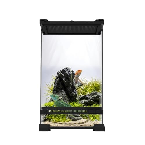 PortoAlegre Reptil Fütterungsbox aus Glas, Echse Klettertierbecken Mit Fluchtsicherung und Oberen Belüftungsöffnungen Reptilien Terrarium Box für Eidechse Hornfrosch Einsiedlerkrebs,25x25x35cm PortoAlegre Reptil Fütterungsbox aus Glas, Echse Klettertierbecken Mit Fluchtsicherung und Oberen Belüftungsöffnungen Reptilien Terrarium Box für Eidechse Hornfrosch Einsiedlerkrebs,25x25x35cm von PortoAlegre