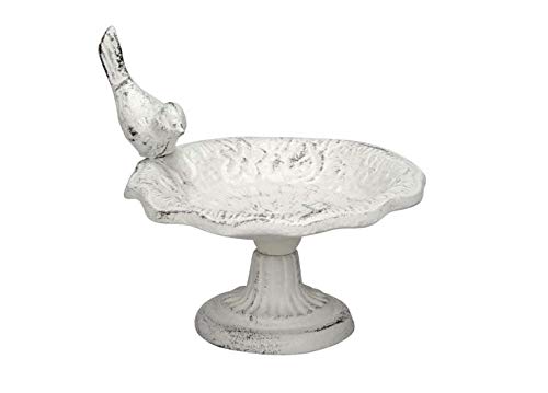 Posi Vogeltränke Shabby Chic 14x12cm Weiss Gußeisen Nostalgie Vogel Tränke Wasserstelle Posi Vogeltränke Shabby Chic 14x12cm Weiss Gußeisen Nostalgie Vogel Tränke Wasserstelle von Posi