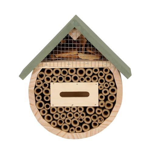 Insektenhaus Green Natur grün aus Holz Insektenvilla Insektenhotel H20,5cm von Posiwio