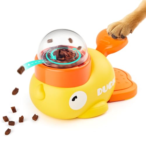 Potaroma Interaktives Entenförmiges Hunde-Puzzle-Spielzeug, Welpenfutter Slow Feeder Leckerli-Spender Welpe Anreicherung Spielzeug für Smart Welpen IQ Training und kognitive Stimulation 8,4 Zoll Potaroma Interaktives Entenförmiges Hunde-Puzzle-Spielzeug, Welpenfutter Slow Feeder Leckerli-Spender Welpe Anreicherung Spielzeug für Smart Welpen IQ Training und kognitive Stimulation 8,4 Zoll von Potaroma