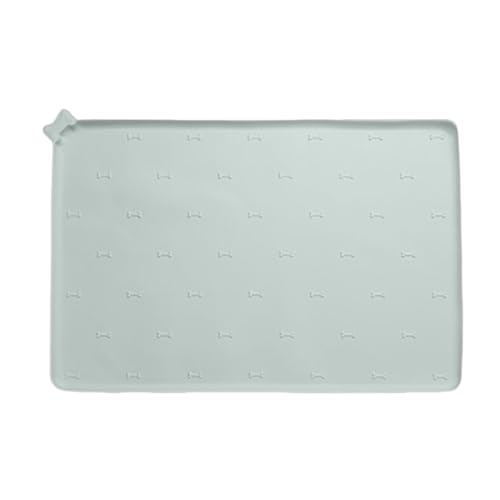 Futternapf-Matte für Haustiere, rutschfest, schnell trocknend, Silikon-Bodenmatte für Haustiere, auslaufsicher, 60 x 40 cm von Poupangke