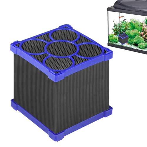 Poupangke Aquarium-Würfelfilter | Aktivkohle-Wasserreiniger-Würfel – starke Filtration und Absorption für Teiche, Aquarien von Poupangke