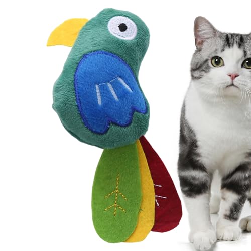 Poupangke Kuh-Katzenspielzeug, Papageien-Kissen-Spielzeug für Katzen, Welpen, Zahnspielzeug, kleine bis mittelgroße Katzen, interaktives Spielzeug Poupangke Kuh-Katzenspielzeug, Papageien-Kissen-Spielzeug für Katzen, Welpen, Zahnspielzeug, kleine bis mittelgroße Katzen, interaktives Spielzeug von Poupangke