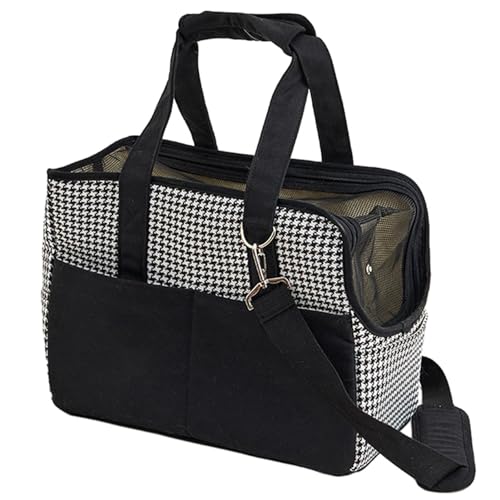 Tragbare Haustier-Tragetasche, Baumwoll-Leinen, tragbare Haustier-Tragetasche für Katzen, atmungsaktiv, Handheld, Schultertasche mit Reißverschluss Tragbare Haustier-Tragetasche, Baumwoll-Leinen, tragbare Haustier-Tragetasche für Katzen, atmungsaktiv, Handheld, Schultertasche mit Reißverschluss von Poupangke