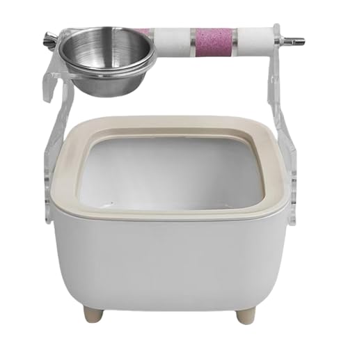 Vogel-Toilettenständer mit Eimer – Vogel-Töpfchentrainingswerkzeug, Desktop- -Kletterständer, Lovebirds Ruhestation für gezielte Defäkation Vogel-Toilettenständer mit Eimer – Vogel-Töpfchentrainingswerkzeug, Desktop- -Kletterständer, Lovebirds Ruhestation für gezielte Defäkation von Poupangke