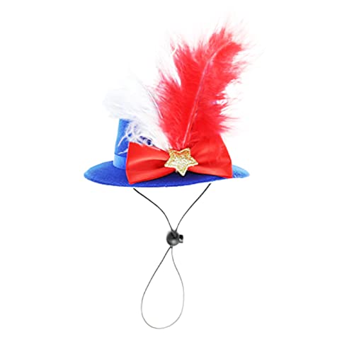 4. Juli Haustier Stirnband - Memorial Day Hut Stirnband für Hunde und Katzen - Patriotisches Partykostüm rot weiß blau mit verstellbarem Riemen für Povanjer von Povanjer