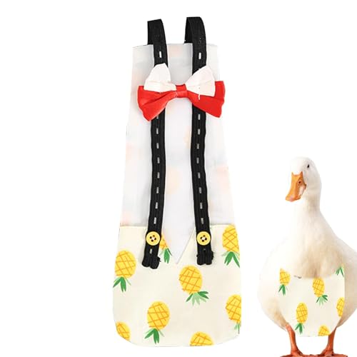 Entenwindeln für Haustierenten,Entenwindeln | Haustier-Hühnerwindel - Waschbare Hühnerwindeln für Haustiere, verstellbare Entenwindelkleidung mit Fliege für Geflügel Entenwindeln für Haustierenten,Entenwindeln | Haustier-Hühnerwindel - Waschbare Hühnerwindeln für Haustiere, verstellbare Entenwindelkleidung mit Fliege für Geflügel von Povanjer