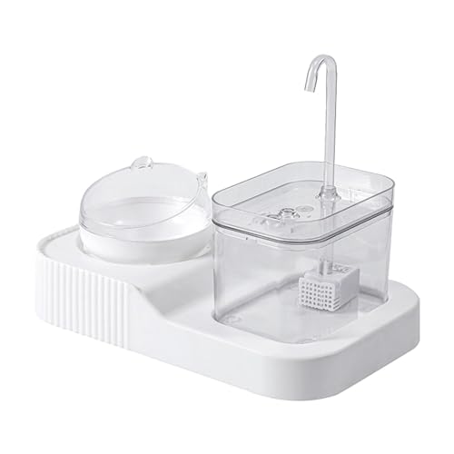 Futterschale für Haustiere – 2-in-1-Futtertablett für Katzen | Katzenschüssel mit automatischer Fütterung, großes Fassungsvermögen für Futter und Wasser Futterschale für Haustiere – 2-in-1-Futtertablett für Katzen | Katzenschüssel mit automatischer Fütterung, großes Fassungsvermögen für Futter und Wasser von Povanjer