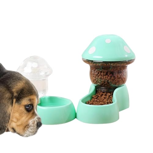 Futterspender für Haustiere, Futterstation für Katzen – automatische Fütterungsschalen und Wasserspender für Hunde und Katzen, Schwerkraft-Futterstation für Hunde und Katzen, von Povanjer