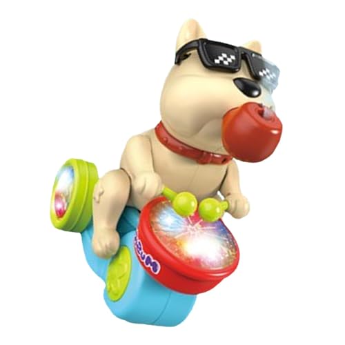 Povanjer Hunde-Trommelspielzeug, Trommelhund für Kinder - Frühpädagogisches Trommelspielzeug - Beleuchtetes Musik-Hundespielzeug, frühpädagogisches Trommelspielzeug, sprühender Musik-Trommelhund für Povanjer Hunde-Trommelspielzeug, Trommelhund für Kinder - Frühpädagogisches Trommelspielzeug - Beleuchtetes Musik-Hundespielzeug, frühpädagogisches Trommelspielzeug, sprühender Musik-Trommelhund für von Povanjer
