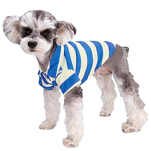 Hundehemd für kleine Hunde | Atmungsaktive Baumwoll-T-Shirts für Hunde | Bequeme Hundekleidung mit Schweißabsorption für Haustiere von Povanjer