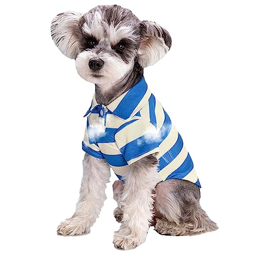 Hundehemd für kleine Hunde - Atmungsaktive Baumwolle Hundehemden | Schweißabsorption Weiche Hundekleidung für Katzen Welpen Haustiere von Povanjer