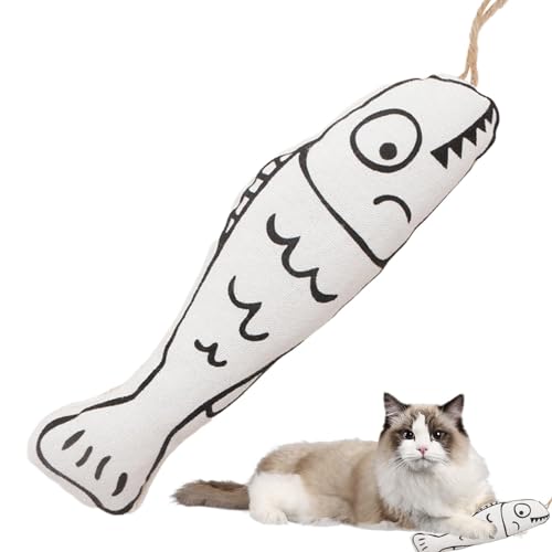 Katzenfischspielzeug,Fischkatzenspielzeug - Interessanter Katzenminzenfisch mit Rassel - Interaktives Katzenspielzeug, bissfestes Katzen-Kauspielzeug, Katzenzubehör für Tierhandlung, Zuhause, Katzenfischspielzeug,Fischkatzenspielzeug - Interessanter Katzenminzenfisch mit Rassel - Interaktives Katzenspielzeug, bissfestes Katzen-Kauspielzeug, Katzenzubehör für Tierhandlung, Zuhause, von Povanjer