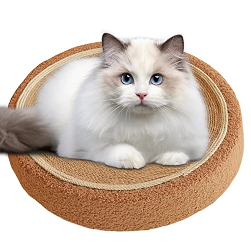 Kratzbrett, rund, Scratch Board aus Sisal, für Katzen im Innenbereich, Kratzfest, für Katzen im Innenbereich, Schlafsofa für Kätzchen, schützt Povanjer Möbel Kratzbrett, rund, Scratch Board aus Sisal, für Katzen im Innenbereich, Kratzfest, für Katzen im Innenbereich, Schlafsofa für Kätzchen, schützt Povanjer Möbel von Povanjer