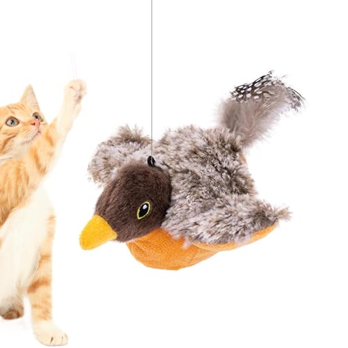 Povanjer Flatterndes Vogel-Katzenspielzeug, Vogel-Katzenspielzeug für Hauskatzen,Katzenspielzeug, berührungsaktiviertes Simulationsvogelspielzeug - Interaktives Katzenspielzeug mit schlagenden Povanjer Flatterndes Vogel-Katzenspielzeug, Vogel-Katzenspielzeug für Hauskatzen,Katzenspielzeug, berührungsaktiviertes Simulationsvogelspielzeug - Interaktives Katzenspielzeug mit schlagenden von Povanjer