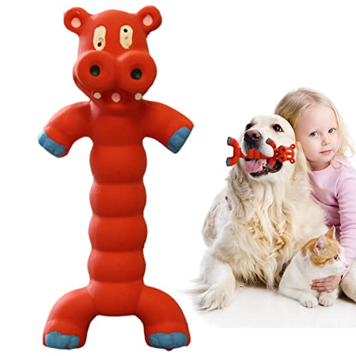Povanjer Grunzendes Hundespielzeug - Unzerstörbarer Hundezahnbürstenstab Quietschendes Hundespielzeug | Langlebiges, selbstspielendes Hundequetschspielzeug zum Zahnbeißen, um die langweilige Zeit zu von Povanjer
