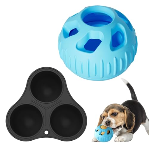 Povanjer Hunde-Puzzle-Ball-Spielzeug, Hunde-Slow-Feeder-Ball | 2X interaktives Hundeballspielzeug - Interaktiver Leckerli-Ball für Hunde, Puzzle-Futterball, sicherer Puzzle-Leckerli-Spender für das Povanjer Hunde-Puzzle-Ball-Spielzeug, Hunde-Slow-Feeder-Ball | 2X interaktives Hundeballspielzeug - Interaktiver Leckerli-Ball für Hunde, Puzzle-Futterball, sicherer Puzzle-Leckerli-Spender für das von Povanjer