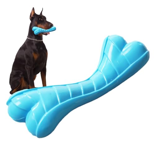 Povanjer Hundeknochen-Kauspielzeug | Unzerstörbares Kauspielzeug für große Hunde – robustes, bissfestes Zahnreinigungsspielzeug, interaktives Haustierknochenspielzeug für aktives Beißen und Povanjer Hundeknochen-Kauspielzeug | Unzerstörbares Kauspielzeug für große Hunde – robustes, bissfestes Zahnreinigungsspielzeug, interaktives Haustierknochenspielzeug für aktives Beißen und von Povanjer