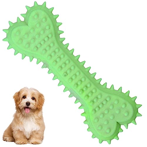 Povanjer Hundeknochen Zahnen Spielzeug | Reinigung der Zähne des Welpen Faux Knochen Spielzeug | Niedliches interaktives Hundespielzeug zum Kauen von Hunden für Hundetraining von Povanjer
