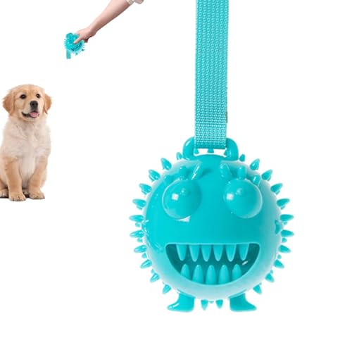 Povanjer Hundespielzeugbälle, Hundespielzeug mit Leckerlispender - Einzigartiges Haustier-Beißspielzeug in Tierform mit großem Auge,Mehrzweck-Quietschball zum Auslaufen von Tiernahrung mit Trageseil, Povanjer Hundespielzeugbälle, Hundespielzeug mit Leckerlispender - Einzigartiges Haustier-Beißspielzeug in Tierform mit großem Auge,Mehrzweck-Quietschball zum Auslaufen von Tiernahrung mit Trageseil, von Povanjer