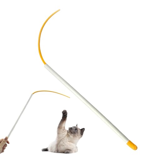Povanjer Katzenspielzeug, Katzenspielzeug für Hauskatzen - 20-Zoll-Mäuseschwanz-Spielzeugstab-Teaser - Katzenspielzeug für den Innenbereich, Katzenangel, multifunktionales interaktives Povanjer Katzenspielzeug, Katzenspielzeug für Hauskatzen - 20-Zoll-Mäuseschwanz-Spielzeugstab-Teaser - Katzenspielzeug für den Innenbereich, Katzenangel, multifunktionales interaktives von Povanjer