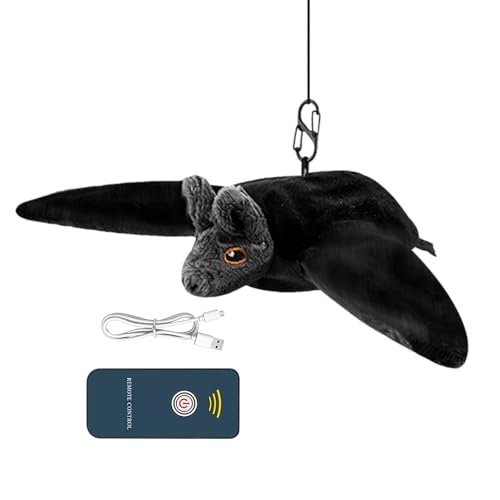 Povanjer Katzenspielzeug Fledermaus, interaktives Katzenspielzeug, Spielzeug für Katzen, Fledermaus mit Katze – Übungsspielzeug für Haustiere, Flügelspielzeug Povanjer Katzenspielzeug Fledermaus, interaktives Katzenspielzeug, Spielzeug für Katzen, Fledermaus mit Katze – Übungsspielzeug für Haustiere, Flügelspielzeug von Povanjer