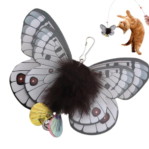 Katzenspielzeugfeder, Nachfüllpack für Katzenspielzeug, Ersatzspielzeug für Katzen, Ersatz für Katzenspielzeug, Schmetterling, interaktives Katzenspielzeug mit Federn für Zubehör Katzenspielzeugfeder, Nachfüllpack für Katzenspielzeug, Ersatzspielzeug für Katzen, Ersatz für Katzenspielzeug, Schmetterling, interaktives Katzenspielzeug mit Federn für Zubehör von Povanjer