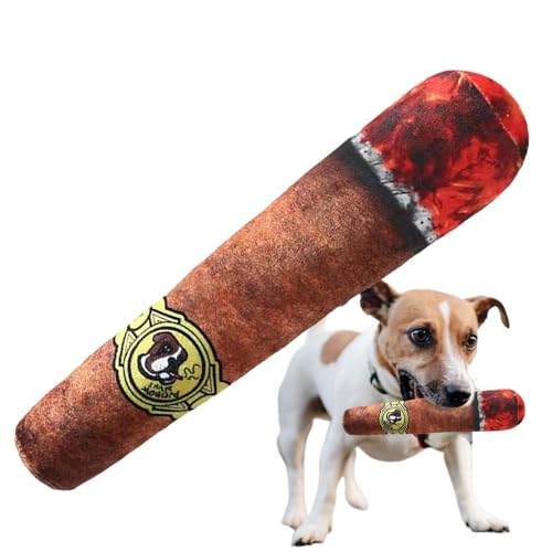 Povanjer Kauspielzeug aus Plüsch für Hunde, Plüschspielzeug für Hunde, kreatives Quietschspielzeug für Hunde – Interaktives Spielzeug für Welpen reduziert die Langeweile von Hunden im Innenbereich von Povanjer
