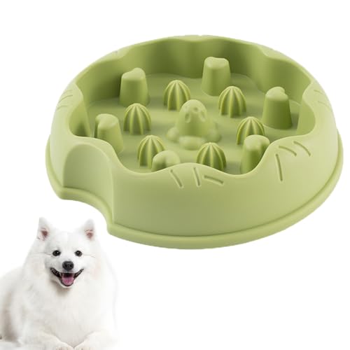 Langsamer Futternapf | Futternapf für Hunde mit langsamer Fütterung | Futternapf für Haustiere, verhindert Ersticken, langsames Fressen für Katzen, gesunde Ernährung, Puzzle für von Povanjer