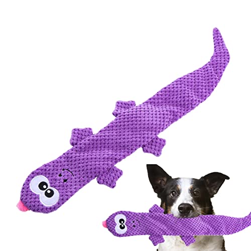 Povanjer Lizard Kauspielzeug für Hunde - Squeaky Treat Dispensing Crinkle Plüsch Schnüffelspielzeug | Puzzle Dog Hiding Treat Toys für Hunde Slow Feeding Chews Übung von Povanjer