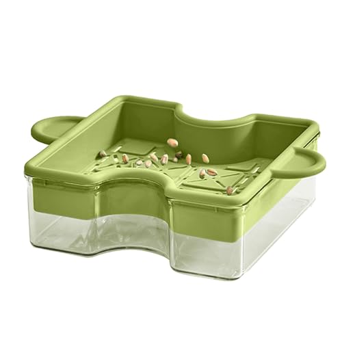 Povanjer Puzzle Katzengrasbox,Katzenminze-Katzengrasbox | Doppelschichtiger Katzengras-Übertopf im Puzzle-Design,Hydrokultur-Pflanzbox, multifunktionale, erdlose Katzengrasschale für die Povanjer Puzzle Katzengrasbox,Katzenminze-Katzengrasbox | Doppelschichtiger Katzengras-Übertopf im Puzzle-Design,Hydrokultur-Pflanzbox, multifunktionale, erdlose Katzengrasschale für die von Povanjer