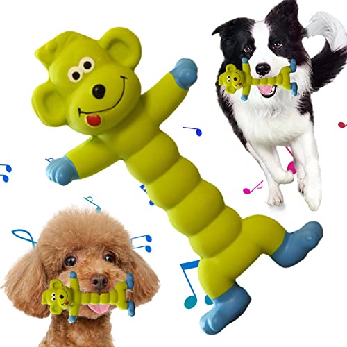 Povanjer Quietschendes Hundespielzeug aus Latex - Interaktives Kauspielzeug für Hunde aus Gummi - Niedliches grunzendes quietschendes Kauspielzeug für Haustiere, Haustierhund, niedliches stehendes von Povanjer