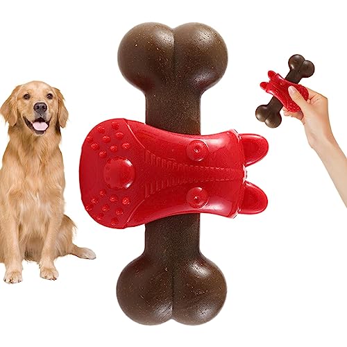 Povanjer Spielzeug zum Zahnen für Welpen, interaktives Hundespielzeug Puppy Bone für Langeweile - Hundespielzeug für gesundes Zahnfleisch und Zähne, wesentliche Elemente für von Povanjer