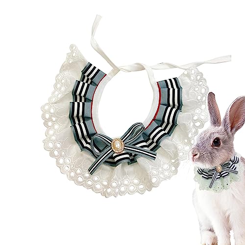 Povanjer Süßes Katzenhalsband - Hundehalsband aus Spitze mit Schleife für Welpen - Sicherheits-Katzenhalsbänder für Mädchen, bequeme Haustierartikel aus Polyester für von Povanjer
