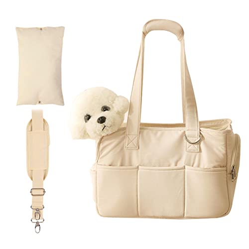 Tasche für Haustiere - Gürteltasche für Katzen | Atmungsaktive Double Side Windows Fashion Transporttasche für kleine Hunde mit Schultergurt Tasche für Haustiere - Gürteltasche für Katzen | Atmungsaktive Double Side Windows Fashion Transporttasche für kleine Hunde mit Schultergurt von Povanjer