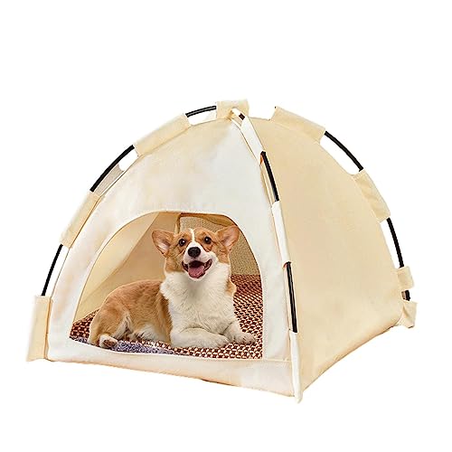 Tragbares Katzen-Tipi-Zelt - Tragbare Hundehütten, Welpen-Tipi, Katzenbett,42 * 42 * 38CM Welpen Tipi Katze Bett Waschbar Hund Tipi Zelt Für Katze, Hund Povanjer von Povanjer