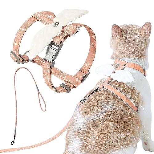 Traktion für Haustiere, verstellbare Brust für Katzen mit Schnallen | Zubehör für Haustiere für Kaninchen, Gänse, Hühner, Enten und Welpen von Povanjer
