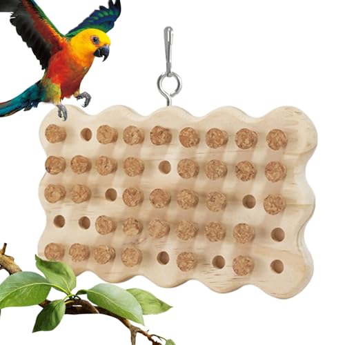 Vogel-Korkspielzeug, Kaustopper-Spielzeug für Papageien | Beißspielzeug für Papageien - Schatzsuchspiele aus Kork zum Verstecken von Leckerlis, Papageienspielzeug für die Intelligenz und Vogel-Korkspielzeug, Kaustopper-Spielzeug für Papageien | Beißspielzeug für Papageien - Schatzsuchspiele aus Kork zum Verstecken von Leckerlis, Papageienspielzeug für die Intelligenz und von Povanjer