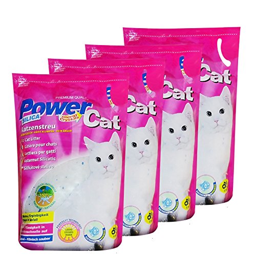 4 x 8 l = 32 L PowerCat Magic Silicat Katzenstreu von PowerCat 8 l