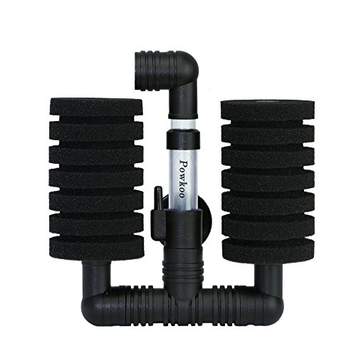 Powkoo Schwammfilter Luftheber Filter Aquarium für Biologische und Mechanische Filtration (20 to 110L) von Powkoo